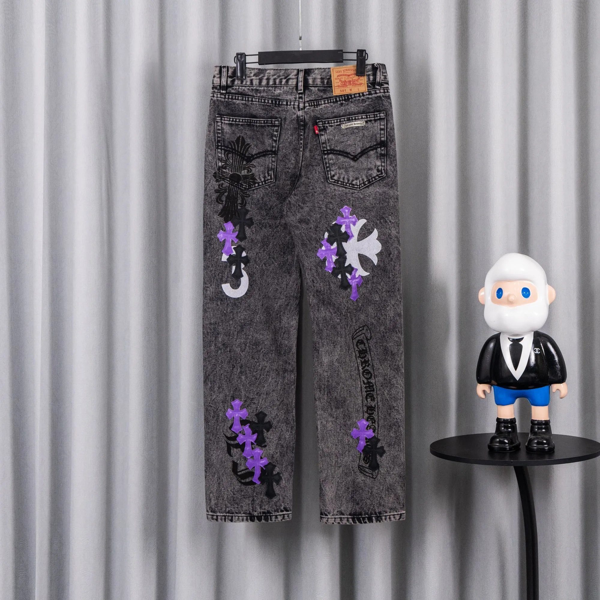 （ ） 155 vintage levis remake remake remake remake #CHROME HEARTS Same Style